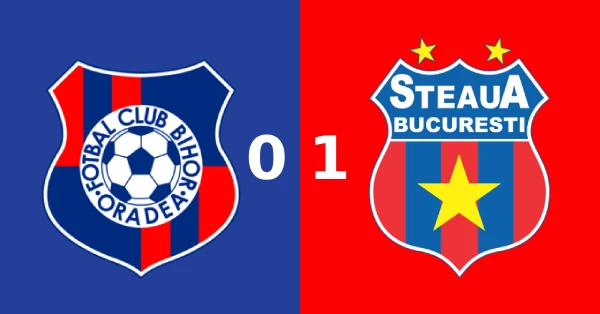 fc bihor oradea steaua bucurești 0-1