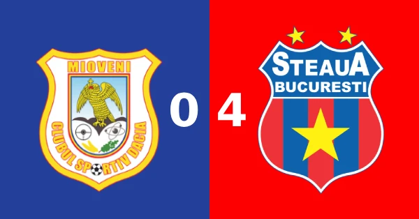 cs mioveni steaua bucurești 0-4